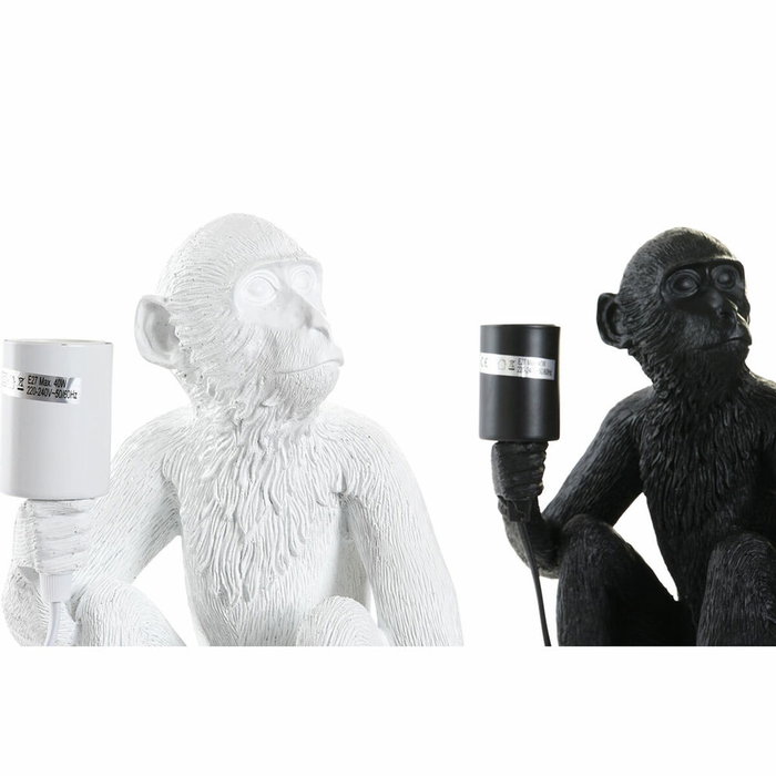DKD Home Decor Lámpara de Sobremesa de Resina con Diseño de Mono, Pack de 2