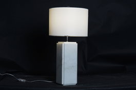 DKD Home Decor Lámpara Sobremesa Blanco 33 x 65 x 33 cm