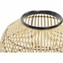 DKD Home Decor Lámpara de Sobremesa de Metal y Bambú Natural 36x36x37 cm