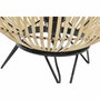 DKD Home Decor Lámpara de Sobremesa de Metal y Bambú Natural 36x36x37 cm