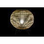 DKD Home Decor Lámpara de Sobremesa de Metal y Bambú Natural 36x36x37 cm
