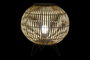 DKD Home Decor Lámpara Sobremesa Tropical Marrón Negro Metal Bambú 36 x 37 x 36 cm