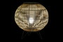 DKD Home Decor Lámpara de Sobremesa de Metal y Bambú Natural 36x36x37 cm