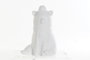 DKD Home Decor Lámpara de Sobremesa de Porcelana Oso Blanca LED