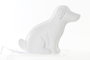 DKD Home Decor Lámpara de Sobremesa de Porcelana Perro LED