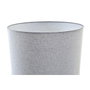 DKD Home Decor Lámpara de Sobremesa de Cerámica y Poliéster Símil Mármol Blanco y Gris 38x38x58 cm