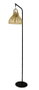 DKD Home Decor Lámpara de Pie de Metal y Ratán SORINE Natural, 40x40x160 cm