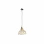 DKD Home Decor Lámpara de Techo de Ratán y Bimbre Marrón Natural 30x30x29 cm