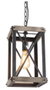 DKD Home Decor Lámpara de Techo de Metal Marrón E27