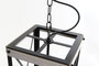 DKD Home Decor Lámpara Techo Marron Negro Metal Metal 25 x 43 x 25 cm
