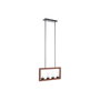 DKD Home Decor Lámpara de Techo de Aluminio y Cristal Marrón