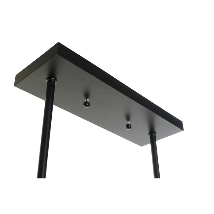 DKD Home Decor Lámpara de Techo de Aluminio y Cristal Marrón