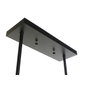 DKD Home Decor Lámpara de Techo de Aluminio y Cristal Marrón