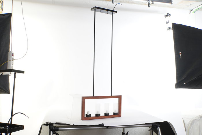 DKD Home Decor Lámpara de Techo Marrón Aluminio Cristal 10 x 30 x 52 cm