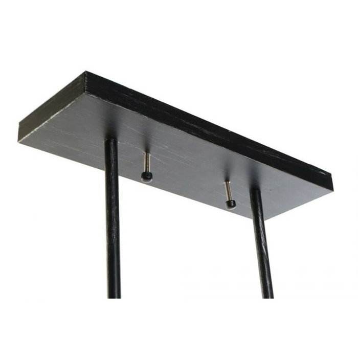 DKD Home Decor Lámpara de Techo de Aluminio y Cristal 50x11x20 Marrón y Negro
