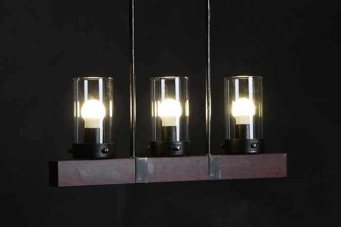 DKD Home Decor Lámpara Techo Loft Marrón Negro Aluminio Cristal 3 Bombillas E27 50x20x11 cm DKD Home Decor Lámpara Techo Loft Marrón Negro Aluminio Cristal 3 Bombillas E27 50x20x11 cm