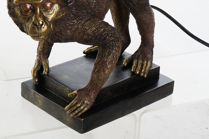 DKD Home Decor Lámpara Sobremesa Moderno Dorado Negro 32.5 x 30 x 60 cm (2 Unidades)