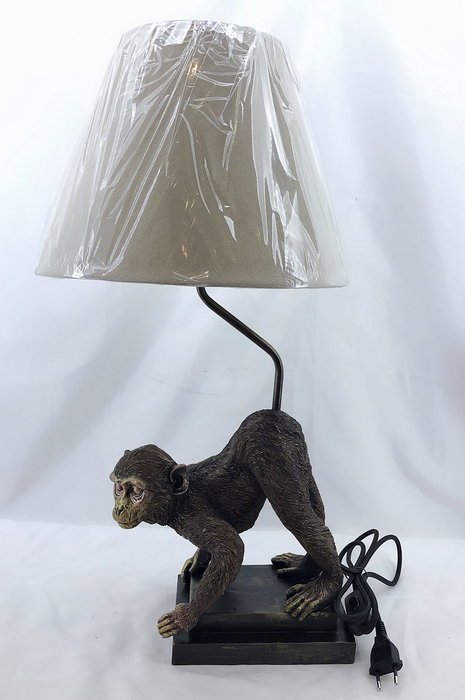 DKD Home Decor Lámpara Sobremesa Moderno Dorado Negro 32.5 x 30 x 60 cm (2 Unidades)