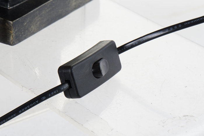 DKD Home Decor Lámpara Sobremesa Moderno Dorado Negro 32.5 x 30 x 60 cm (2 Unidades)