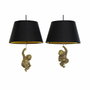 DKD Home Decor Lámpara de Techo de Resina Mono Dorado (Pack de 2) Identificación de variante: Surtido de 2 piezas
