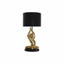 DKD Home Decor Lámpara Sobremesa Colonial Dorado Negro 25 x 49 x 25 cm