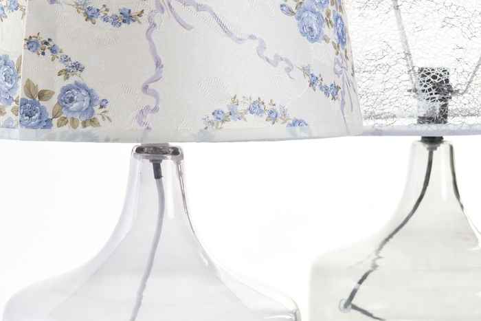 DKD Home Decor Lámpara Sobremesa Multicolor 28 x 40.5 x 28 cm (2 Unidades)