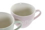 Cafe Scandi DKD Home Decor Verde Rosa 7.5 x 7.5 x 10 cm Set de 6