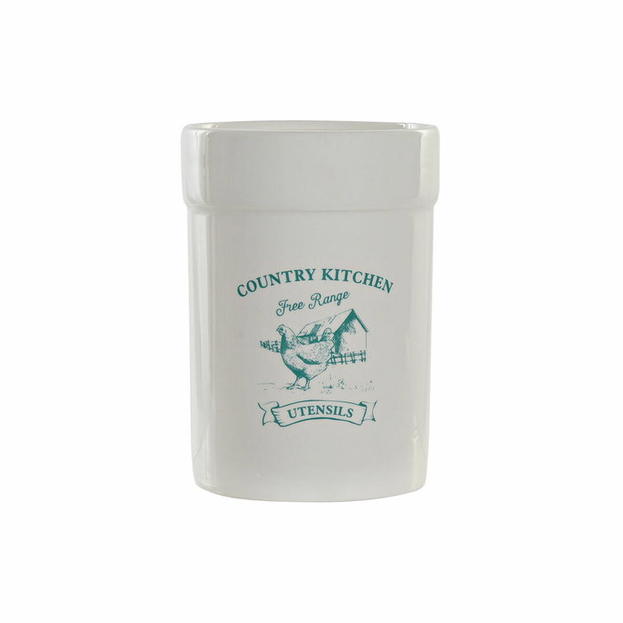 DKD Home Decor Bote para Utensilios Dolomite Blanco DKD Home Decor Bote para Utensilios Dolomite Blanco