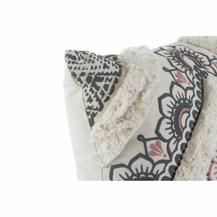 DKD Home Decor Cojín Moroccan Blanco 45x45x10 cm