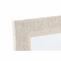 DKD Home Decor Marco de Fotos de Lino 13x18 cm Beige