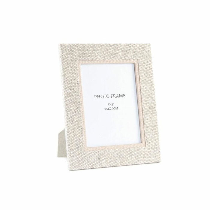 DKD Home Decor Marco de Fotos de Lino 13x18 cm Beige DKD Home Decor Marco de Fotos de Lino 13x18 cm Beige
