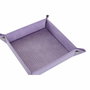 DKD Home Decor Bandeja Vaciapollillos PU 20x20x4 Lila