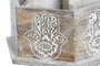 DKD Home Decor Portamandos Giratorio Indio Hamsa Marrón de Madera de Mango Decapé 20x20x20 cm