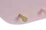 DKD Home Decor Set de 2 Percheros de Madera Diseño Cisne Blanco y Rosa Palo