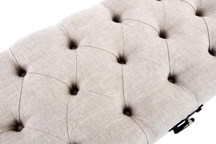 DKD Home Decor Descalzadora Loft Beige Lino y MDF 47 x 43 x 122 cm