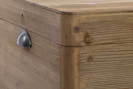 DKD Home Decor Mesita Auxiliar Soho Loft Madera Metal 51 x 74 x 49 cm