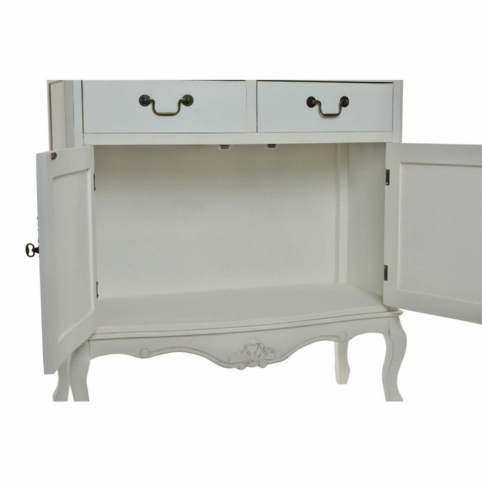 DKD Home Decor Vitrina Versalles3 de Madera y Cristal con 4 Puertas y 2 Cajones