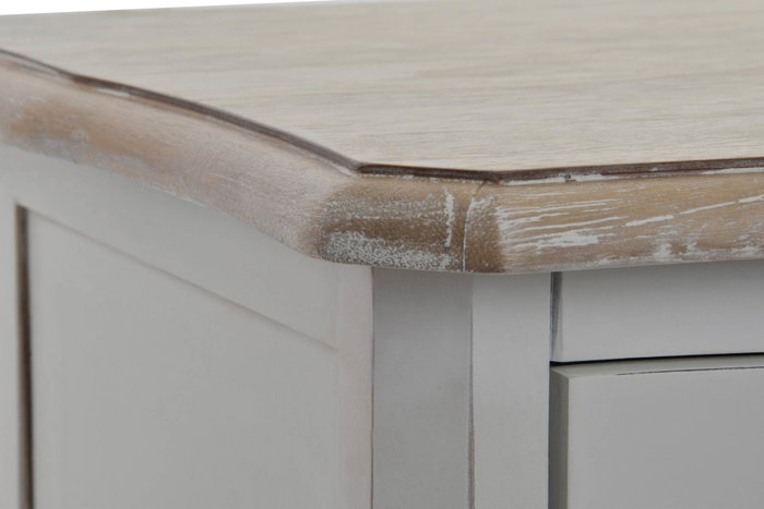 DKD Home Decor Chifonier de Madera Versalles3 Blanco y Natural DKD Home Decor Chifonier de Madera Versalles3 Blanco y Natural