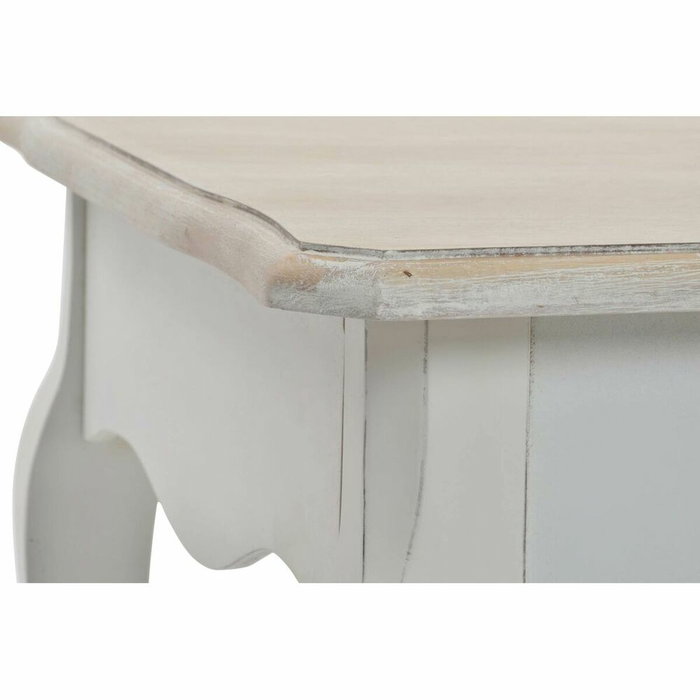 DKD Home Decor Mesita Auxiliar Abeto 120x60x50 Blanco y Natural DKD Home Decor Mesita Auxiliar Abeto 120x60x50 Blanco y Natural
