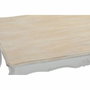 DKD Home Decor Mesita Auxiliar Abeto 120x60x50 Blanco y Natural