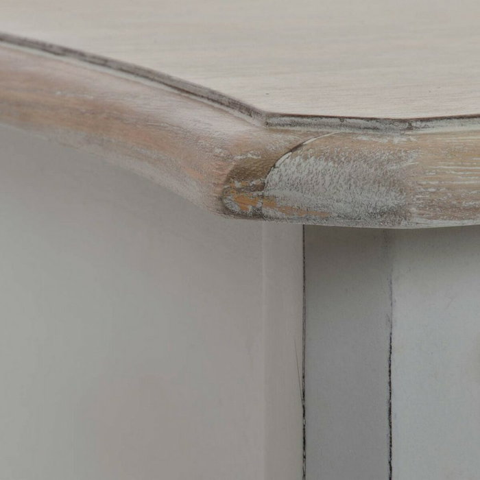 DKD Home Decor Consola de Madera Versalles3 con 3 Cajones, Blanco y Natural