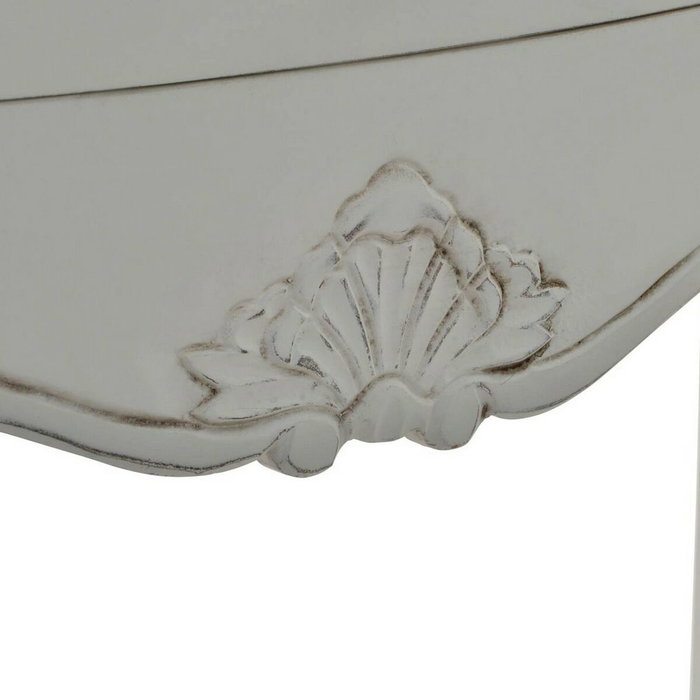 DKD Home Decor Consola de Madera Versalles3 con 3 Cajones, Blanco y Natural