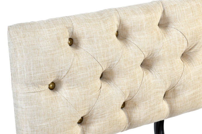 DKD Home Decor Descalzadora Loft 51 x 77 x 61 cm Natural Beige Poliester y Abeto con Ruedas DKD Home Decor Descalzadora Loft 51 x 77 x 61 cm Natural Beige Poliester y Abeto con Ruedas