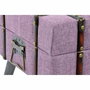 DKD Home Decor Descalcadora Poliéster y Metal Fucsia