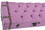 DKD Home Decor Descalzadora Chic Fucsia Poliester Metal MDF 102 x 40.5 x 42 cm