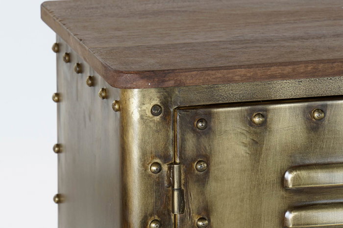 DKD Home Decor Buffet Loft Dorado 152 x 69 x 35 cm