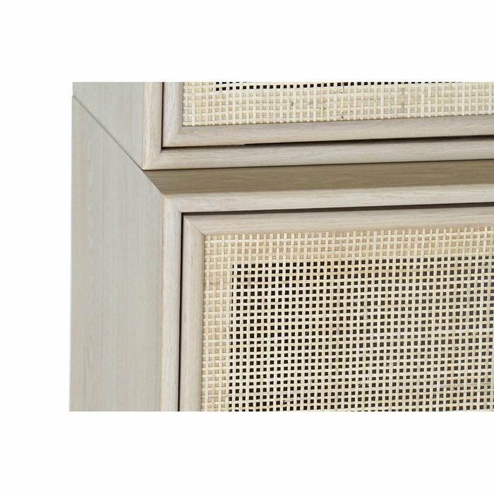DKD Home Decor Vitrina Rejilla Natural en Paulownia y MDF