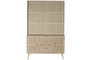 DKD Home Decor Vitrina Scandi Natural 196 x 120 cm Madera Paulownia y MDF con 3 Cajones y 4 Puertas