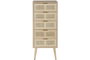 DKD Home Decor Cajonera Scandi Natural Dorado 5 Cajones 100.5 x 42 x 36.5 cm Paulownia/MDF