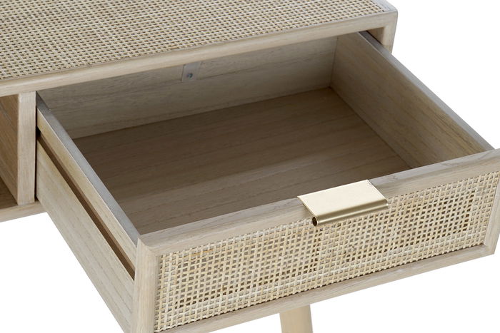 DKD Home Decor Consola Scandi Natural Dorado 120 x 42.5 x 78 cm